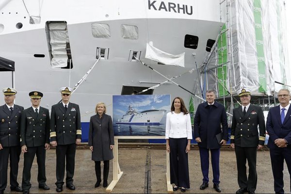W Finlandii ochrzczono zbudowany w Gdańsku patrolowiec