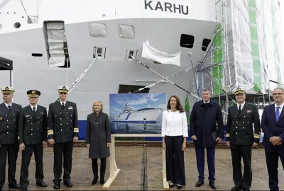 W Finlandii ochrzczono zbudowany w Gdańsku patrolowiec
