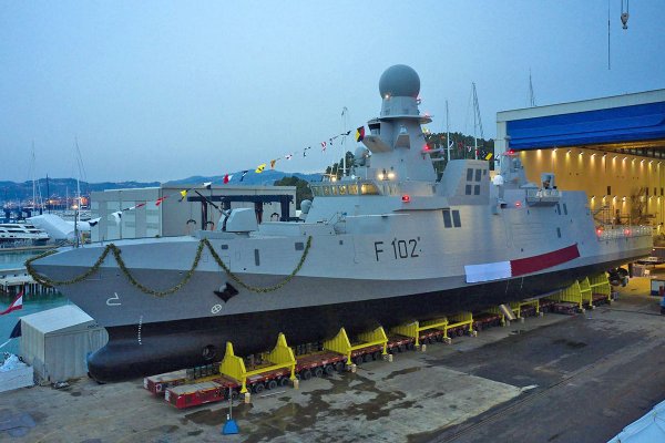 Korwety z Fincantieri dla Kataru - wodowanie i stępka