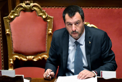 Senat przeciwko sądzeniu Salviniego za przetrzymywanie migrantów