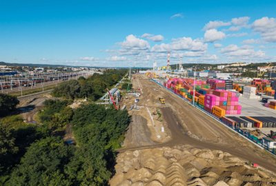 Zakończono kluczowy etap budowy terminalu intermodalnego w Porcie Gdynia...