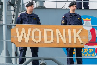 Fot.: bsmt Michał Pietrzak Praktyki podchorążych AMW na ORP Wodnik
