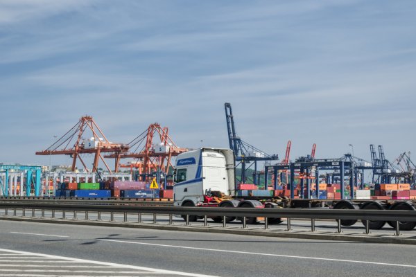Protest przewoźników w sąsiedztwie trójmiejskich portów 