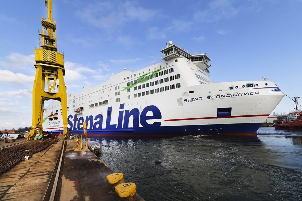 Ekologiczna Stena Scandinavica opuściła stocznię Remontowa SA [VIDEO]