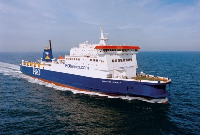 Jednostka P&O Ferries wykorzystywana przez morską farmę wiatrową