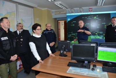 Minister Teresa Piotrowska w Morskim Oddziale Straży Granicznej