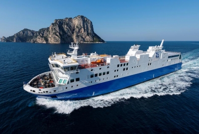 W stoczni Fincantieri zakończono próby morskie nowego promu zasilanego LNG