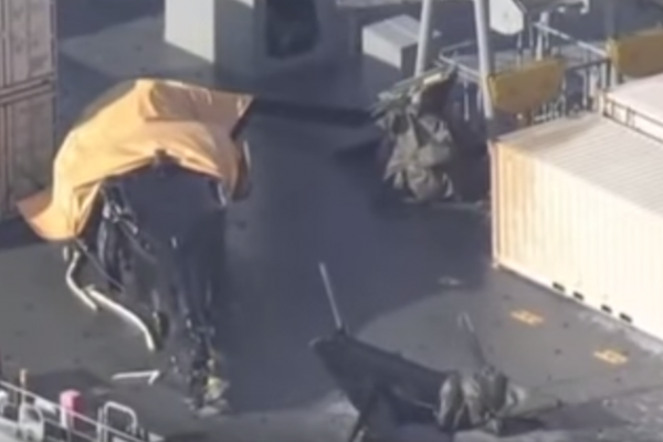 Helikopter rozbił się na pokładzie Okrętu Marynarki Stanów Zjednoczonych