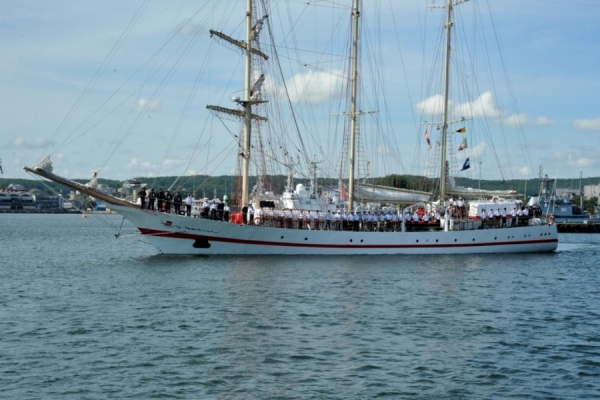 Morska zaprawa pod żaglami Iskry