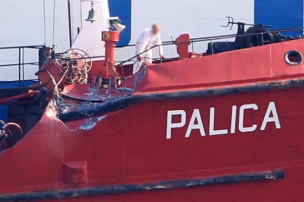 Zderzenie statków podczas bunkrowania paliwa