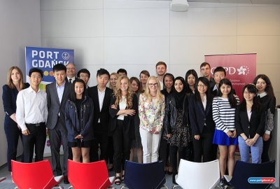Wizyta studentów z Chin w Porcie Gdańsk