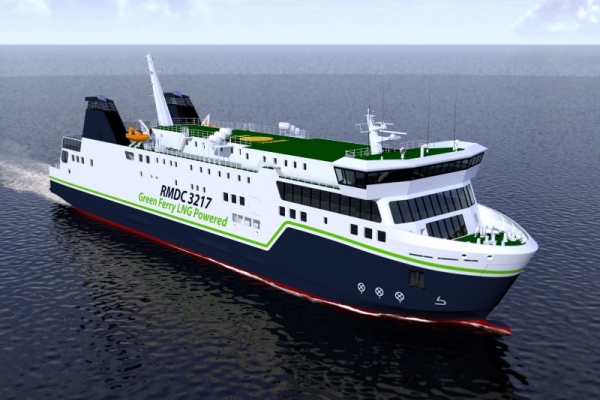 Nowatorski projekt promu z napędem LNG/MGO od biura projektowego REMONTOWA Marine Desig...