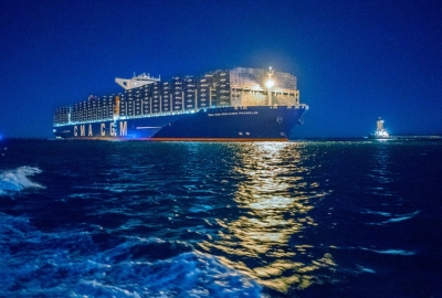 CMA CGM Benjamin Franklin zawinął do portu w Los Angeles