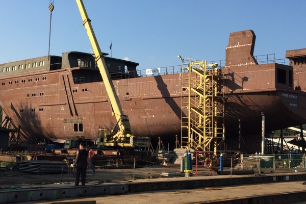 Statek badawczy wypłynął ze szczecińskiej stoczni