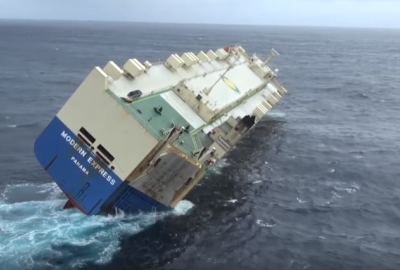 Nielegalny ładunek na holowanym samochodowcu Modern Express?