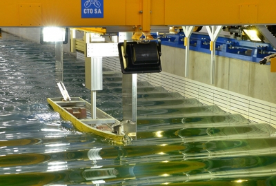 Otwarto basen modelowy do testowania konstrukcji pływających