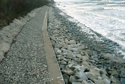 Zakończono pierwszy etap prac budowlanych w ramach przebudowy opaski brzegowej w Ustron...