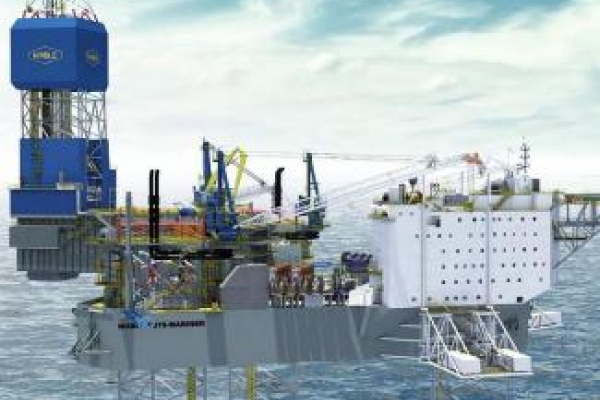 Dźwig przewrócił się na nowo budowaną platformę