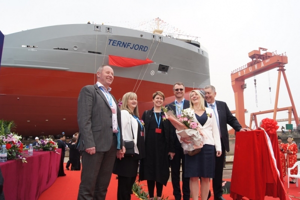 Uroczystość nadania imienia dwóch chemikaliowców z napędem dualnym