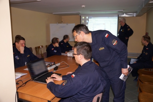 Trening sztabowy w 8. Flotylli Obrony Wybrzeża
