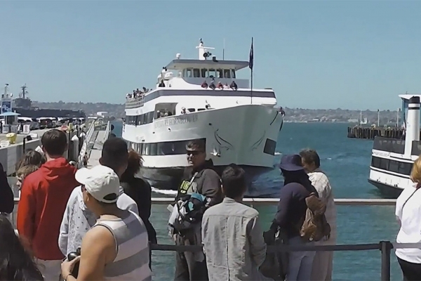 Statek staranował nabrzeże. Są ranni [VIDEO]