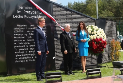 Terminal LNG w Świnoujściu otrzymał imię Prezydenta Lecha Kaczyńskiego...