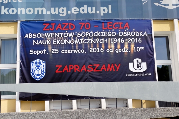 Zjazd absolwentów na 70-lecie Sopockiego Ośrodka Nauk Ekonomicznych