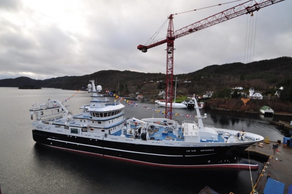 Antares przekazany armatorowi. Sekcje na budowę statku pochodziły z Polski