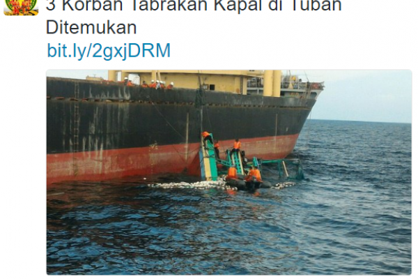 Kolizja u wybrzeży Indonezji - trzy osoby nie żyją