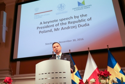 Prezydent Andrzej Duda rozpoczął oficjalną wizytę w Szwecji