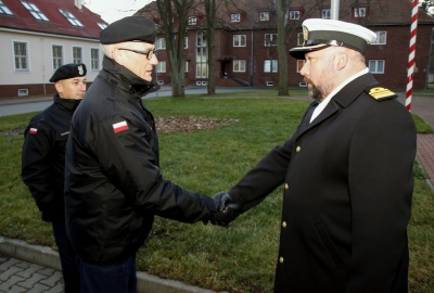 Uroczystości na zbiórce w dowództwie flotylli