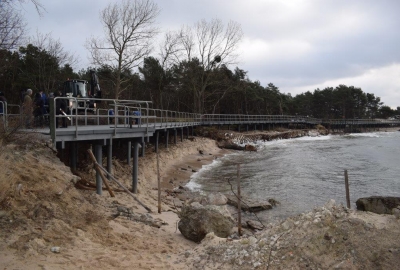 Zamknięcie kładek na Cyplu Helskim