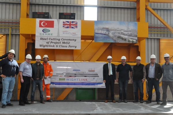 Budowa nowego promu dla Wightlink zaczęła się na dobre