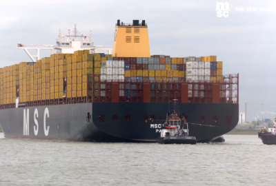 Jeden z największych kontenerowców świata po raz pierwszy w Polsce [VIDE...