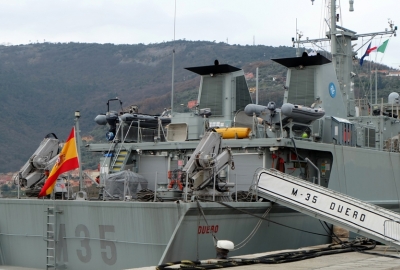 Hiszpański niszczyciel min ESPS Duero dołączył do SNMCMG2