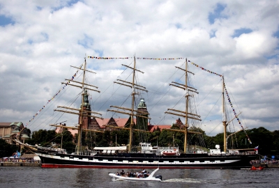 Żaglowiec Kruzensztern ponownie w Świnoujściu