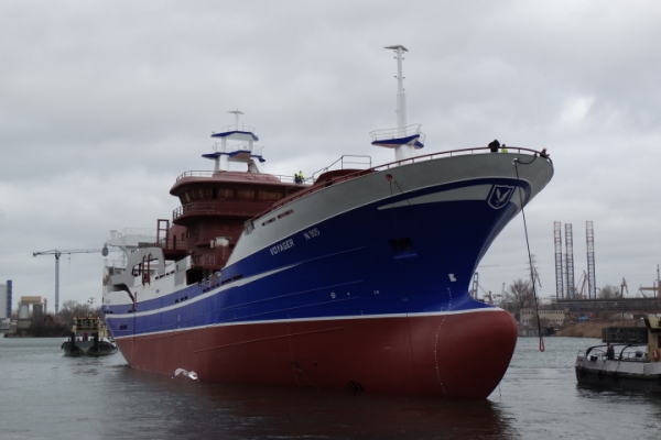 Wodowanie częściowo wyposażonej jednostki Voyager