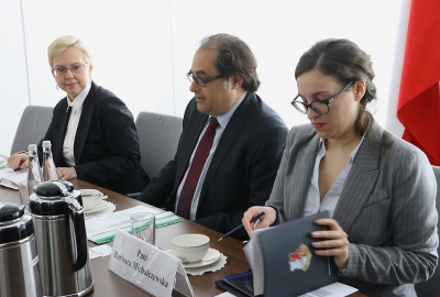 Fot.: MGMiŻŚ Wizyta Ambasadora Republiki Federalnej Niemiec w resorcie