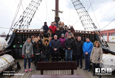 Studenci z Bremerhaven w Porcie Gdynia