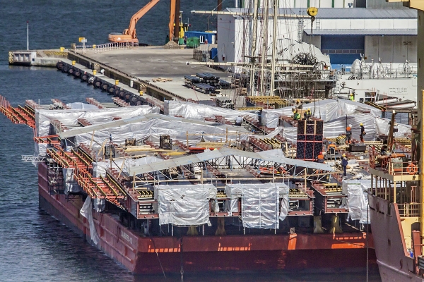 Przęsła mostu z Vistalu do Szczecina [VIDEO]