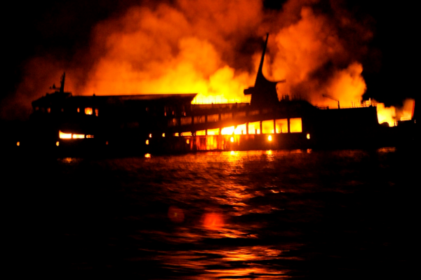 Ofiary śmiertelne pożaru na pokładzie promu