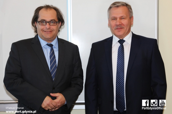 Minister Marek Gróbarczyk w Porcie Gdynia