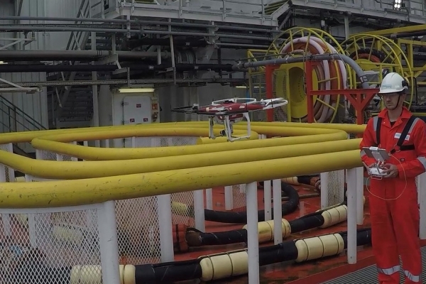 Przebudowana w Remontowej platforma po pierwszej dronowej inspekcji offshore