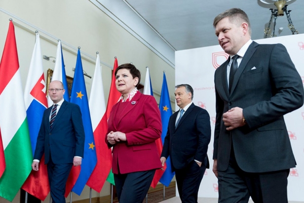 Spotkanie premierów V4 z premierem Izraela