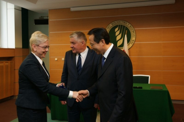 Spotkanie z Han Changfu - ministrem ds. rolnictwa Chińskiej Republiki Ludowej
