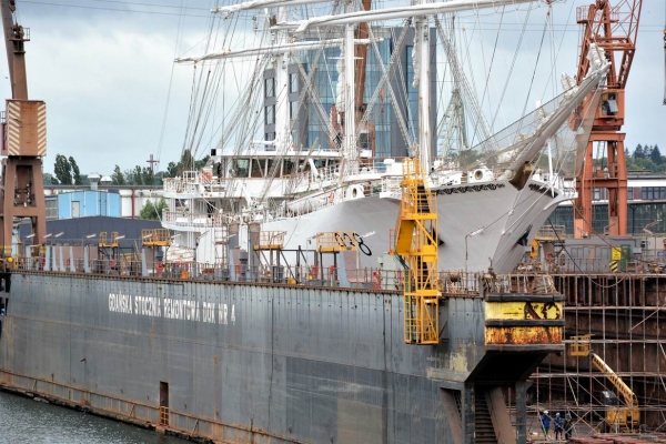 „Żeglarz” w doku Gdańskiej Stoczni Remontowa SA