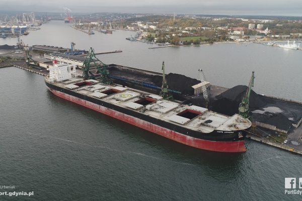 Po raz kolejny węgiel z Australii w Porcie Gdynia
