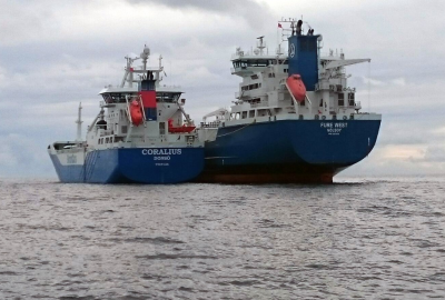 Bunkrowanie STS z udziałem statku częściowo zbudowanego w Polsce