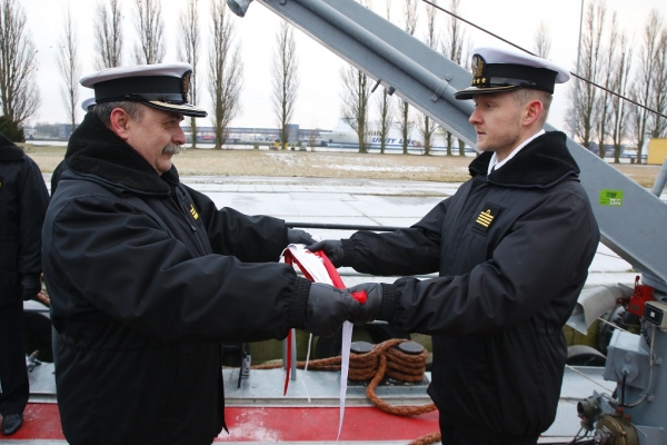 Nowy dowódca ORP Drużno