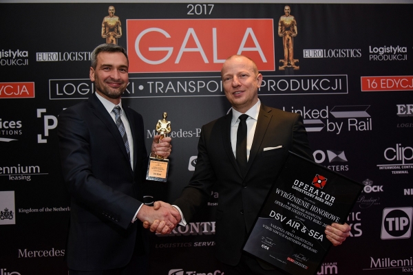 DSV z Brązowym Godłem i wyróżnieniem w badaniu Operator Logistyczny Roku